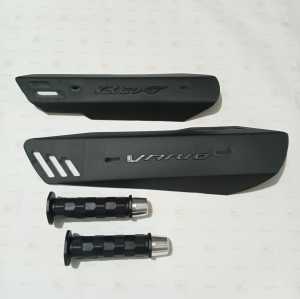 PROMO PAKET MURAH handgrip handfat model daytona+jalu stang pcx+cover knalpot Tranformer beat/Vario almu grip kotak universa bisa untuk semua motor beat vario mio jupiter supra kharisma dll
