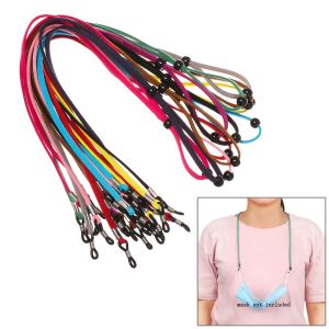 ROLL Women Men Children High Elasticity Leather Neck Straps Face Lanyards Anti-lost Reading Glasses Chain
