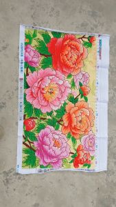 THÊU SẴN Tranh thêu chữ thập thành phẩm hoa mẫu đơn 65289 105*60cm - thêu kín