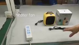 500W Desktop Warm Air Heater Portable Fast Heating Lightweight Intelligent Thermostat Overheat Protection Office Household