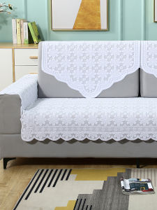 Thickened Lace Sofa Cover All-Match Backrest Triangle Towel Four-Season Universal Sofa Pad Armrest Towel New Style Full-Coverage Cloth Art