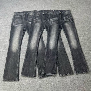 Quần Jeans Jeans Ống Thẳng Xanh Cổ Điển Ống Loe Ôm Vừa Vặn Quần Jeans Denim Thường Ngày Cho Nam Quần Jeans Cao Cấp Mùa Xuân