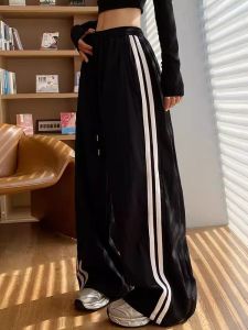 Quần Ống Rộng Phong Cách Mỹ Mùa Hè Mỏng Mới 2025 Cho Nữ Quần Thể Thao Rộng Rãi Quần Dài Thường Ngày Quần Áo Làm Việc