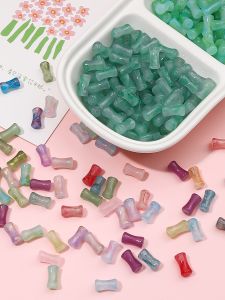 Handmade DIY Crystal Glass Beads Scatter Beads Bracelet Materials Bamboo Node Spacer Accessories for Fashion Jewelry Making