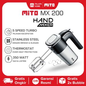 MITO Hand Mixer MX200 Mikser Tangan MX 200 Original | Mitochiba Handmixer Pengaduk Adonan Kue