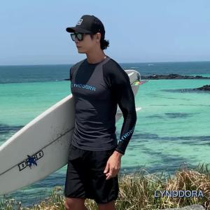 223SAILBEE Mens UV Protect Surfing Diving suit Rash Guard Long Sleeve Swimsuit Rashguard Surf Shirt