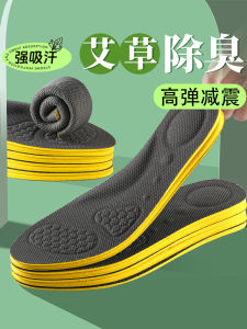 Argy Wormwood Antibacterial Deodorant and Sweat-Absorbing Breathable Deodorant Shit Feeling Sports Cushion Damping High Elastic Mens Sweat Feet Special Spring