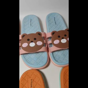 Sandal Slop Jelly BIG BEAR HEAD Lucu Trendy Impor mky zr-2028-b4 36-41
