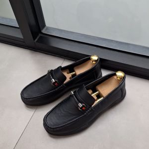 Sepatu flat bisnis pria slip on casual sepatu kulit kerja kantor sp354
