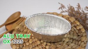 [10 Pcs] Alumunium Foil Tray Cup OX 1225 Lasagna Macaroni Schotel Klapertart Klappertart Pastel Tutup Brownies Cake