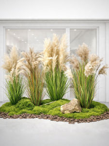 Elegant Imitative Reed Dried Grass Decorative Foliage