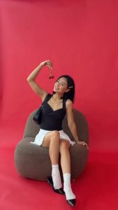 Áo 2 dây bản to Macie kiểu xoắn ngực form ôm chất thun co giãn mát mẻ phong cách - MC09