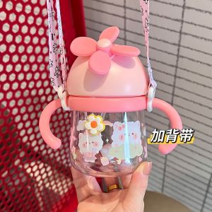 Cốc Rơm Trẻ Em Một Tuổi Em Bé Cốc Nước Uống Cho Bé Học Tập Uống Có Trọng Lực Dạ Hội Dễ Thương Bình Rơm