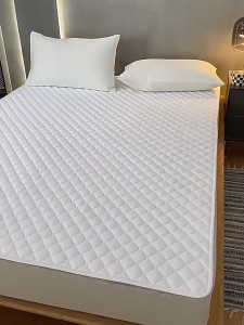 KUNFLOW Premium 100% Cotton Mattress Protector | Soft Breathable Quilted Bed Cover | Skin-Friendly Durable Protection