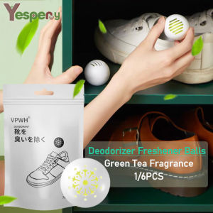 YESPERY 1/6pcs Deodorizer Freshener Balls for Shoes Socks Clothes Fragrance Essential Foot Care Ball Scent Shoe Closet Wardrobe Fresh Ball