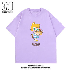 Áo Thun Tay Ngắn Mùa Hè Cho Bé Gái MEDMPENGUIN Bubble Mart in Họa Tiết Hoạt Hình Cotton Phong Cách Thường Ngày Thoải Mái Cho Trẻ Em