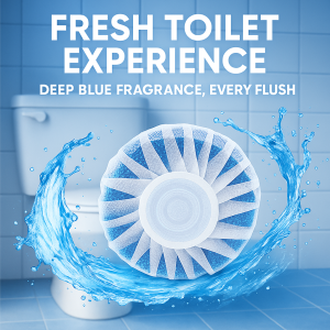5PCS Toilet Tank Cleaner Tablets | Automatic Descaling & 30-Day Fresh Fragrance | Stain Removal Effervescent Tablets for Home