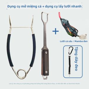 QIYUN OUTDOORS | Bộ Kìm Gắp Câu Cá Deep Throat Bằng Thép Không Gỉ