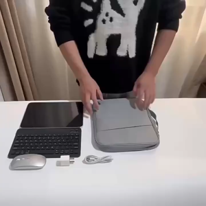 WaterProof Tablet Bag 10-13 Inch Multi Pocket for iPad Case Handbag Color Shockproof Bag With Handle