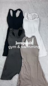 Oppa Style Shop JS007 Sport Jumpsuit Olahraga Wanita Gym Fitness Workout / One Piece Olahraga Wanita