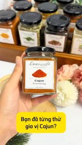 Cajun - Bột cajun ướp hải sản - Lọ thủy tinh 200ml - Gia vị chuẩn Á Âu