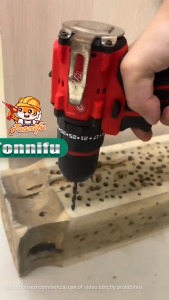 TONNIFU Máy Khoan Pin Không Chổi Than 3 Chức Năng Máy Khoan Tường Sắt Gỗ Bắt Vít