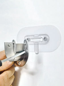 Invisible Double Screw 304 Stainless Steel Winged Nut Sticker Self Adhesive Hook No Trace Removal Wall Hook for Bathroom Use