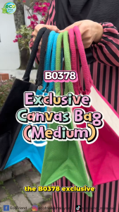 [READY STOCK] B0378 - Exclusive Canvas Bag (Medium)