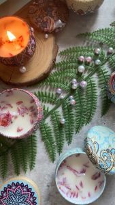 【Ready Stock】Scented Candle Home Aromatherapy Fragrance Decor Candles for Wedding Party Christening Souvenir