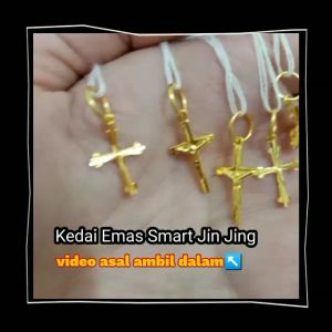 JIN JING LOKET CROSS  EMAS 916 TULEN 1.23G