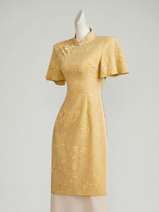 Summer New 2026 Chinese Style Cheongsam Dress for Examination Gift