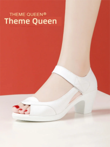 THEME QUEEN | Medium Heel Comfortable Fish Mouth Sandals Women