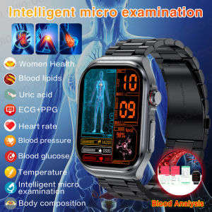 2024 New Medical Grade Smart Watch Men Three High Heart Rate Sleep Health Detector Sport Fitness GPS Tracker BT Call smart watch