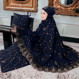 DEALIFA - COD Mukena Dewasa Gracella Exclusive Bunga Teratai Katun Premium FULL Bordir