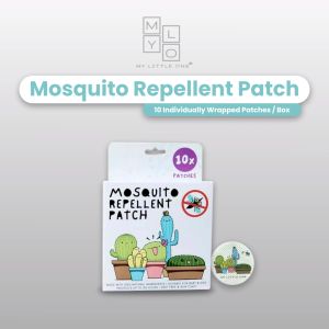 MyLO Mosquito Repellent Patch (100 patches) Safe for Baby & Pregnant Mum DEET Free Natural Oil Only [Adertek]