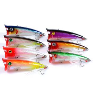 Floating Popper 7.8cm/10.5g Topwater Popper Wobbler Popper Artificial Hard Bait for Sea Tuna Fishing Lure Perch Fishing Tackle