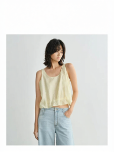 Gentle Elegant Bubble Vest Shirt