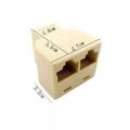 Bộ chia mạng LAN, RJ45, 1 cổng ra 2 cổng. 