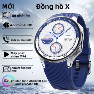 Đồng Hồ Thông Minh 2025 Mới Hỗ Trợ Gọi Bluetooth Theo Dõi Giấc Ngủ Nhịp Tim Nồng Độ Oxy Trong Máu Theo Dõi Hoạt Động La Bàn - Đeo Tay Cho Android Và iOS