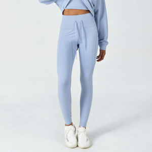 กางเกงโยคะเอวสูง Saltum กางเกงขายาวทรงสลิมฟิตสำหรับผู้หญิง ดีไซน์ทรงเข้ารูป ด้านนอก กระเป๋าเส้นใยโพลีเอสเตอร์ ฤดูใบไม้ผลิ ฤดูร้อน ฤดูใบไม้ร่วง ฤดูหนาว