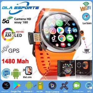 Đồng Hồ Thông Minh U8 Ultra 5G Tích Hợp NFC GPS La Bàn Camera Xoay HD 32GB Định Vị WiFi Khe Cắm SIM Dành Cho Nam Và Nữ