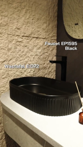 ENCHANTING Wastafel Meja Cuci Tangan Keramik Europe E1372