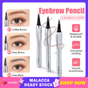 2 Prong Eyebrow Pencil Eyebrow Penci Lower Eyelash Eyeliner Pen Waterproof Sweat-Proof Non-Fading Long-Lasting Natural Wild Beginner Essential Make Up 二叉定位眉笔 根根分明野生眉新手眉笔