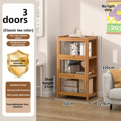 advocate | Dustproof Tall Narrow Bookcase with Glass Doors