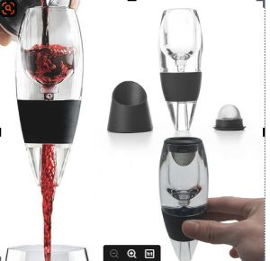 Luxury Wine Aerator - Improved 2024 Red Wine Aerator Decanter with Unique Three-Stage Aeration Wine Sediment Filter No-Drip Stand - Quality and Convenience for Wine Lovers and Sommeliers