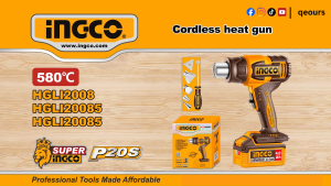 INGCO 20V CORDLESS HEAT GUN | MAX 580°C | HGLI20085 HGLI2008
