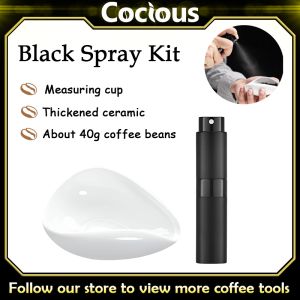 COCIOUS Coffee Shovel Measuring Spoon Espresso Scoop Coffee Beans Weighing Tray Dish Ceramic Measuring Cup Tool Kitchen Accessories