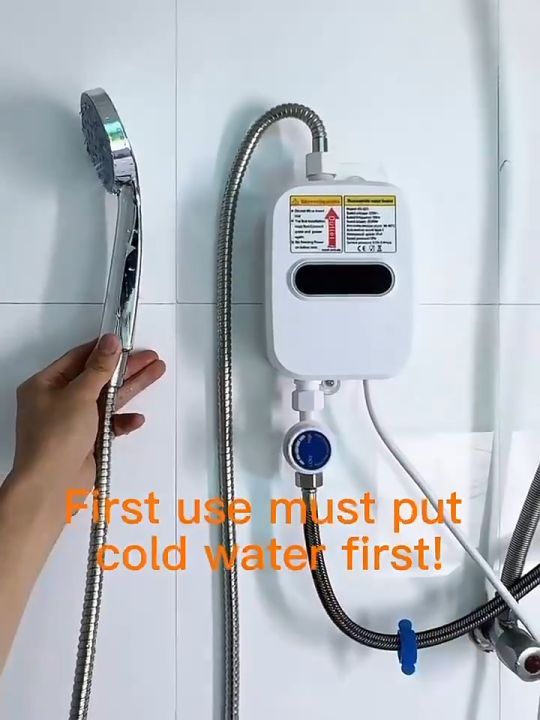 3500W 220V water heater, bathroom electric water heater, faucet