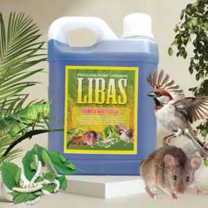 LIBAS 1 LITER - BELI 5 GRATIS 1 Pembasmi Hama Racun Tikus Belalang Ulat Burung Tanaman Sehat Subur