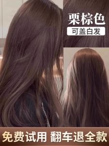 Natural Chestnut Brown Hair Dye for Women Popular Color Plant-Based Pure Formula Hair Coloring Agent with Conditioning Benefits